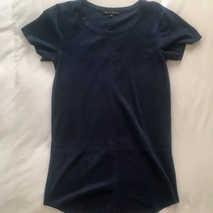 William B Faux Suede Navy Dress